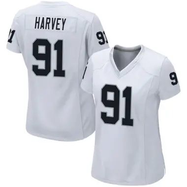 Jahfari Harvey Women's Game White Las Vegas Raiders Jersey