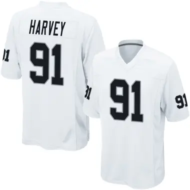 Jahfari Harvey Youth Game White Las Vegas Raiders Jersey
