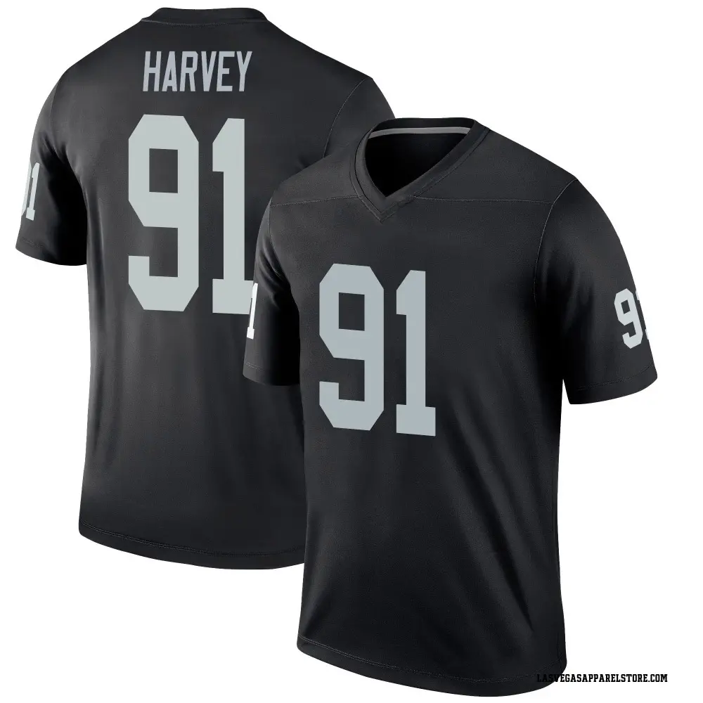 Jahfari Harvey Youth Legend Black Las Vegas Raiders Jersey