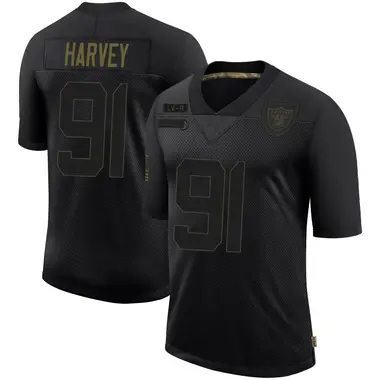 Jahfari Harvey Youth Limited Black Las Vegas Raiders 2020 Salute To Service Jersey