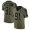 Jahfari Harvey Youth Limited Olive Las Vegas Raiders 2021 Salute To Service Jersey