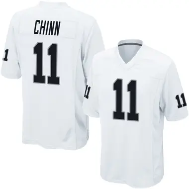 Jeremy Chinn Men's Game White Las Vegas Raiders Jersey