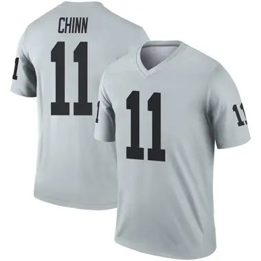 Jeremy Chinn Men's Legend Las Vegas Raiders Inverted Silver Jersey