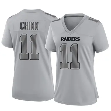 Jeremy Chinn Women's Game Gray Las Vegas Raiders Atmosphere Fashion Jersey