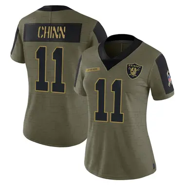 Jeremy Chinn Women's Limited Olive Las Vegas Raiders 2021 Salute To Service Jersey