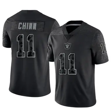 Jeremy Chinn Youth Limited Black Las Vegas Raiders Reflective Jersey