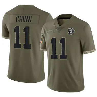 Jeremy Chinn Youth Limited Olive Las Vegas Raiders 2022 Salute To Service Jersey