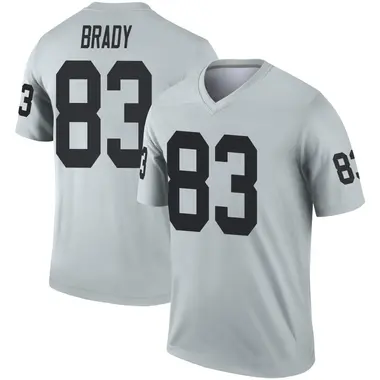 Jonathan Brady Men's Legend Las Vegas Raiders Inverted Silver Jersey