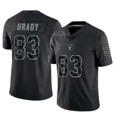 Jonathan Brady Youth Limited Black Las Vegas Raiders Reflective Jersey