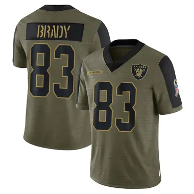 Jonathan Brady Youth Limited Olive Las Vegas Raiders 2021 Salute To Service Jersey