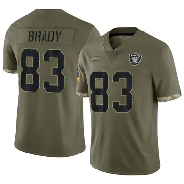 Jonathan Brady Youth Limited Olive Las Vegas Raiders 2022 Salute To Service Jersey