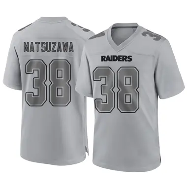 Kansei Matsuzawa Men's Game Gray Las Vegas Raiders Atmosphere Fashion Jersey