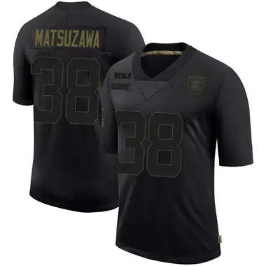 Kansei Matsuzawa Men's Limited Black Las Vegas Raiders 2020 Salute To Service Jersey
