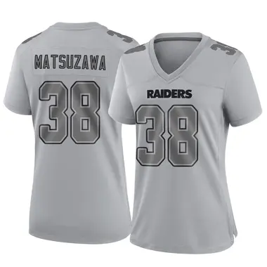 Kansei Matsuzawa Women's Game Gray Las Vegas Raiders Atmosphere Fashion Jersey