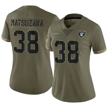 Kansei Matsuzawa Women's Limited Olive Las Vegas Raiders 2022 Salute To Service Jersey