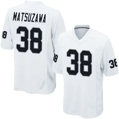 Kansei Matsuzawa Youth Game White Las Vegas Raiders Jersey