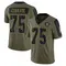 Keondre Coburn Men's Limited Olive Las Vegas Raiders 2021 Salute To Service Jersey