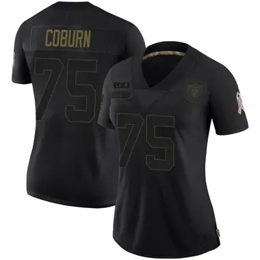 Keondre Coburn Women's Limited Black Las Vegas Raiders 2020 Salute To Service Jersey