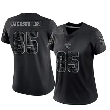 Ketron Jackson Jr. Women's Limited Black Las Vegas Raiders Reflective Jersey