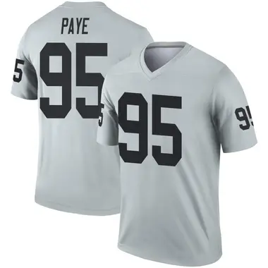 Kwity Paye Men's Legend Las Vegas Raiders Inverted Silver Jersey