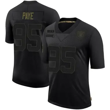 Kwity Paye Men's Limited Black Las Vegas Raiders 2020 Salute To Service Jersey