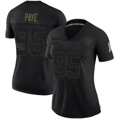 Kwity Paye Women's Limited Black Las Vegas Raiders 2020 Salute To Service Jersey