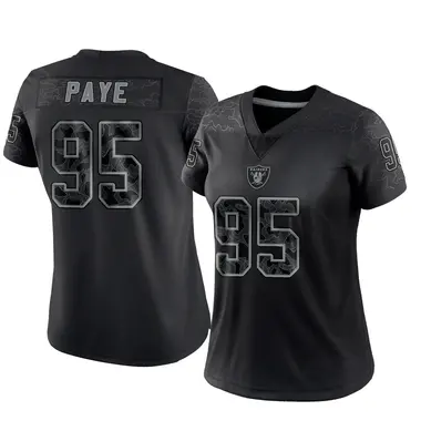 Kwity Paye Women's Limited Black Las Vegas Raiders Reflective Jersey