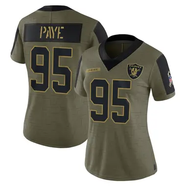 Kwity Paye Women's Limited Olive Las Vegas Raiders 2021 Salute To Service Jersey