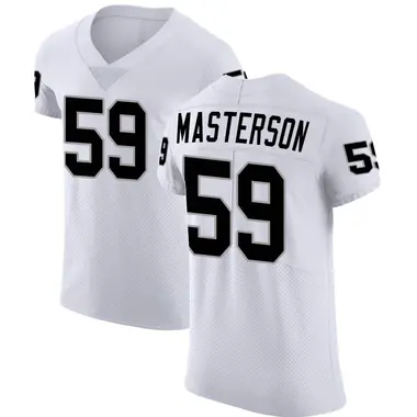 Luke Masterson Men's Elite White Las Vegas Raiders Vapor Untouchable Jersey