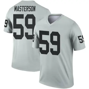 Luke Masterson Men's Legend Las Vegas Raiders Inverted Silver Jersey