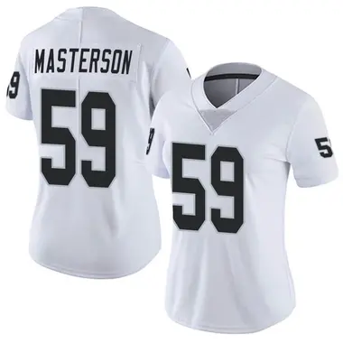 Luke Masterson Women's Limited White Las Vegas Raiders Vapor Untouchable Jersey