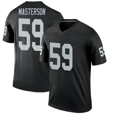 Luke Masterson Youth Legend Black Las Vegas Raiders Jersey