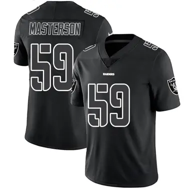 Luke Masterson Youth Limited Black Impact Las Vegas Raiders Jersey