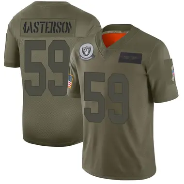 Luke Masterson Youth Limited Camo Las Vegas Raiders 2019 Salute to Service Jersey