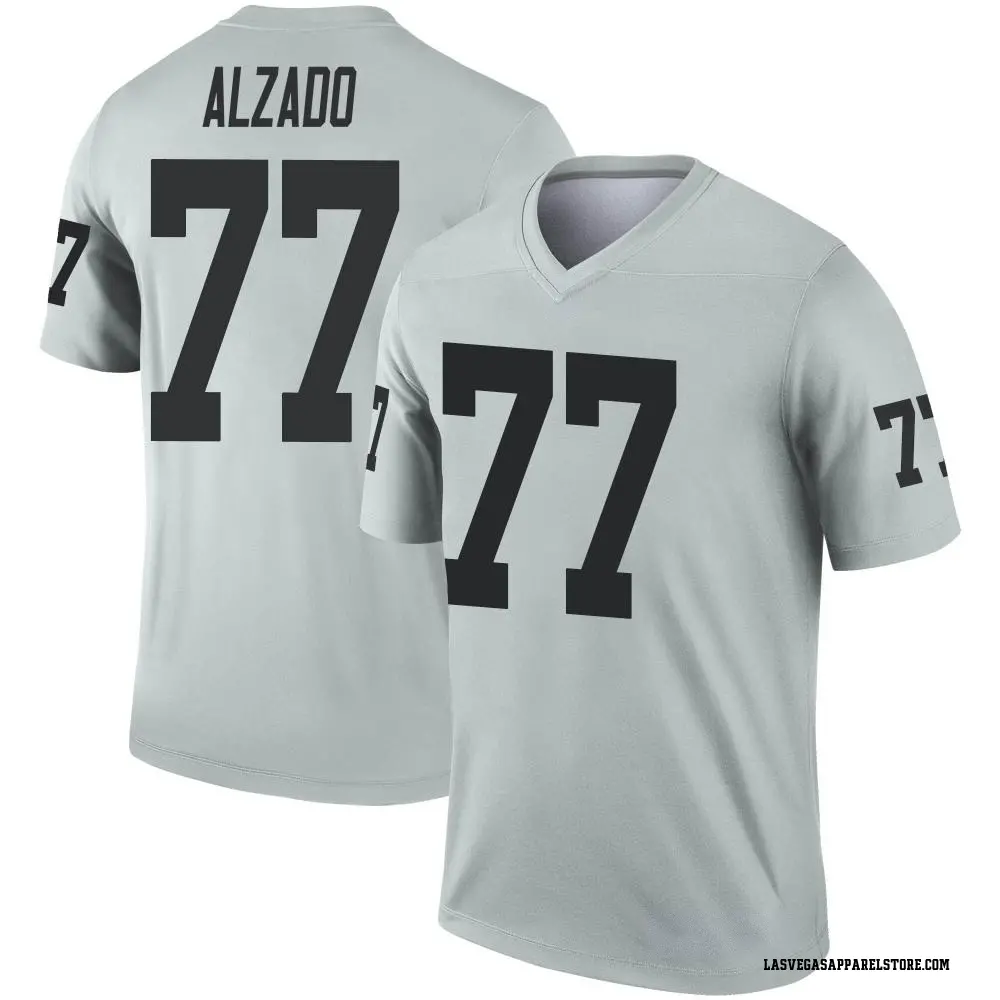 Lyle Alzado Men's Legend Las Vegas Raiders Inverted Silver Jersey