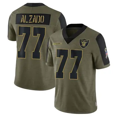 Lyle Alzado Men's Limited Olive Las Vegas Raiders 2021 Salute To Service Jersey