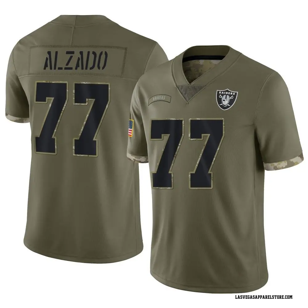 Lyle Alzado Men's Limited Olive Las Vegas Raiders 2022 Salute To Service Jersey