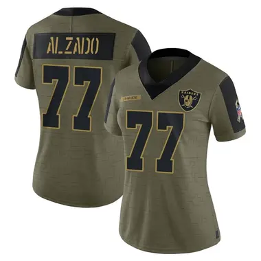 Lyle Alzado Women's Limited Olive Las Vegas Raiders 2021 Salute To Service Jersey