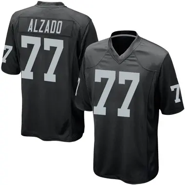 Lyle Alzado Youth Game Black Las Vegas Raiders Team Color Jersey