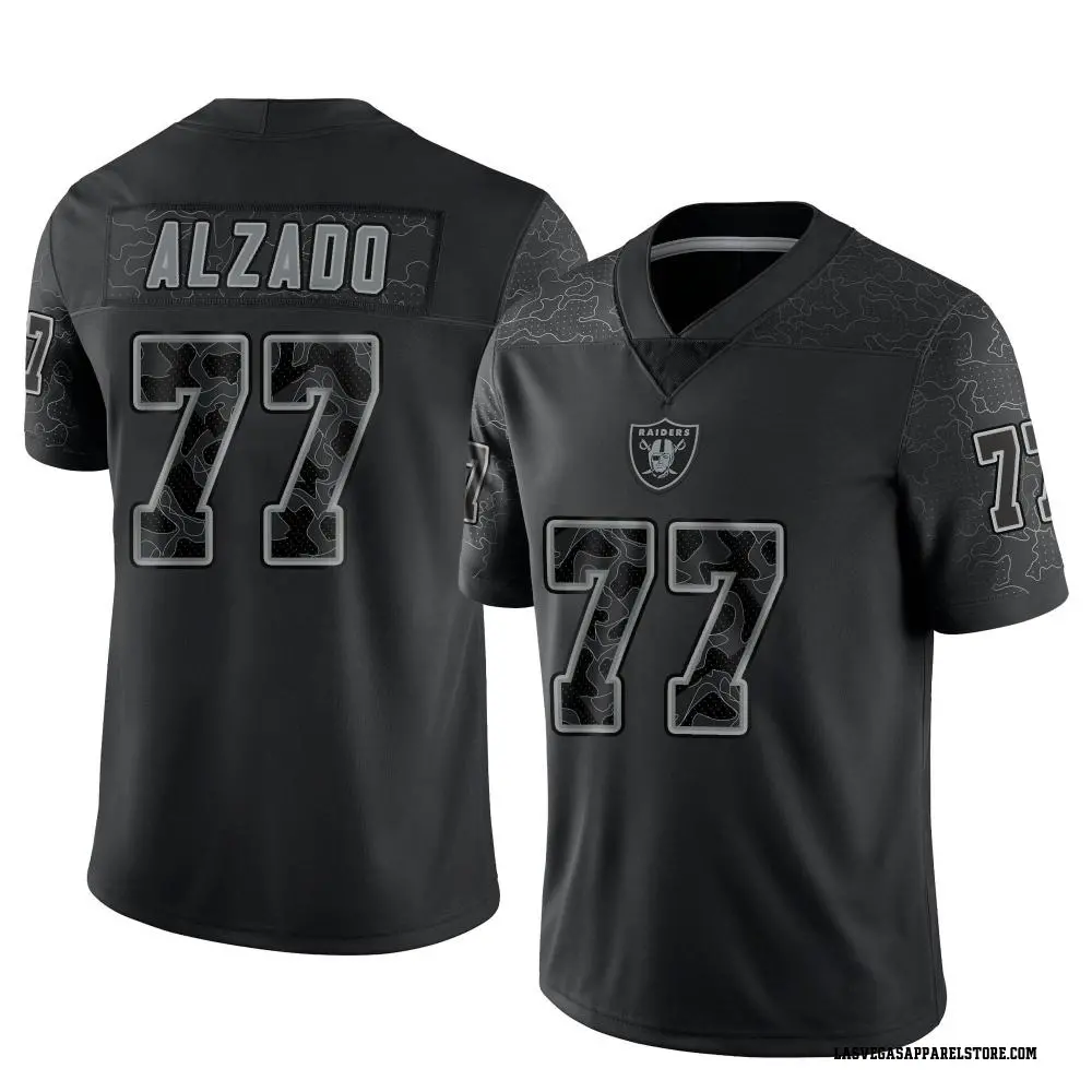 Lyle Alzado Youth Limited Black Las Vegas Raiders Reflective Jersey