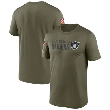 Men's Legend Olive Las Vegas Raiders 2022 Salute to Service Team T-Shirt