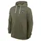 Men's Olive Las Vegas Raiders 2025 Salute to Service Sideline Hoodie