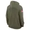 Men's Olive Las Vegas Raiders 2025 Salute to Service Sideline Hoodie