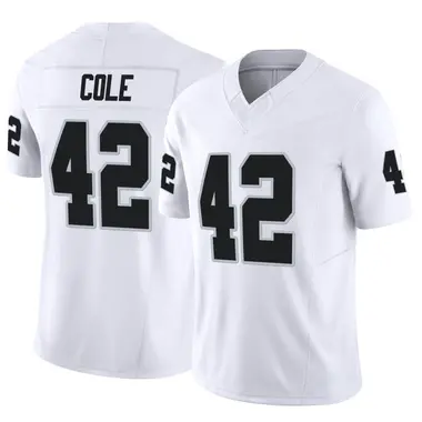 Qwynnterrio Cole Men's Limited White Las Vegas Raiders Vapor F.U.S.E. Jersey