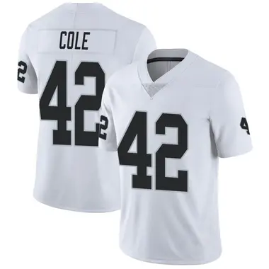 Qwynnterrio Cole Men's Limited White Las Vegas Raiders Vapor Untouchable Jersey
