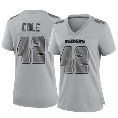 Qwynnterrio Cole Women's Game Gray Las Vegas Raiders Atmosphere Fashion Jersey