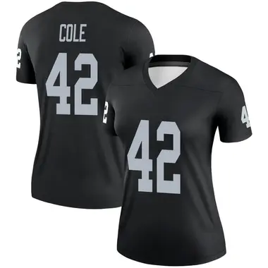 Qwynnterrio Cole Women's Legend Black Las Vegas Raiders Jersey