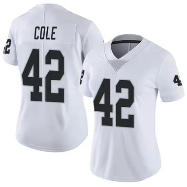 Qwynnterrio Cole Women's Limited White Las Vegas Raiders Vapor Untouchable Jersey