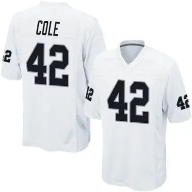 Qwynnterrio Cole Youth Game White Las Vegas Raiders Jersey