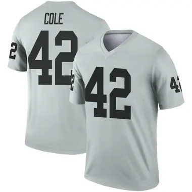 Qwynnterrio Cole Youth Legend Las Vegas Raiders Inverted Silver Jersey